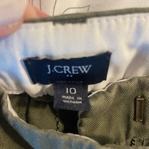 JCREW green women’s shirts size 10